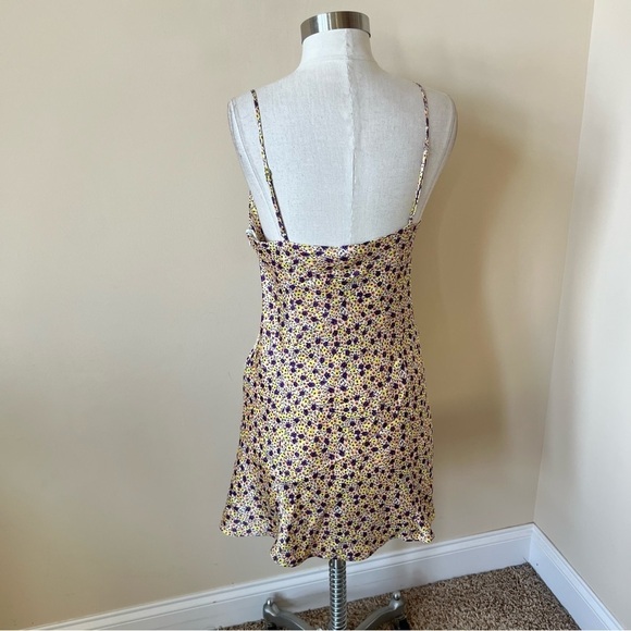 New! Zara strappy floral satin slip dress nwt 809 - Picture 8 of 16